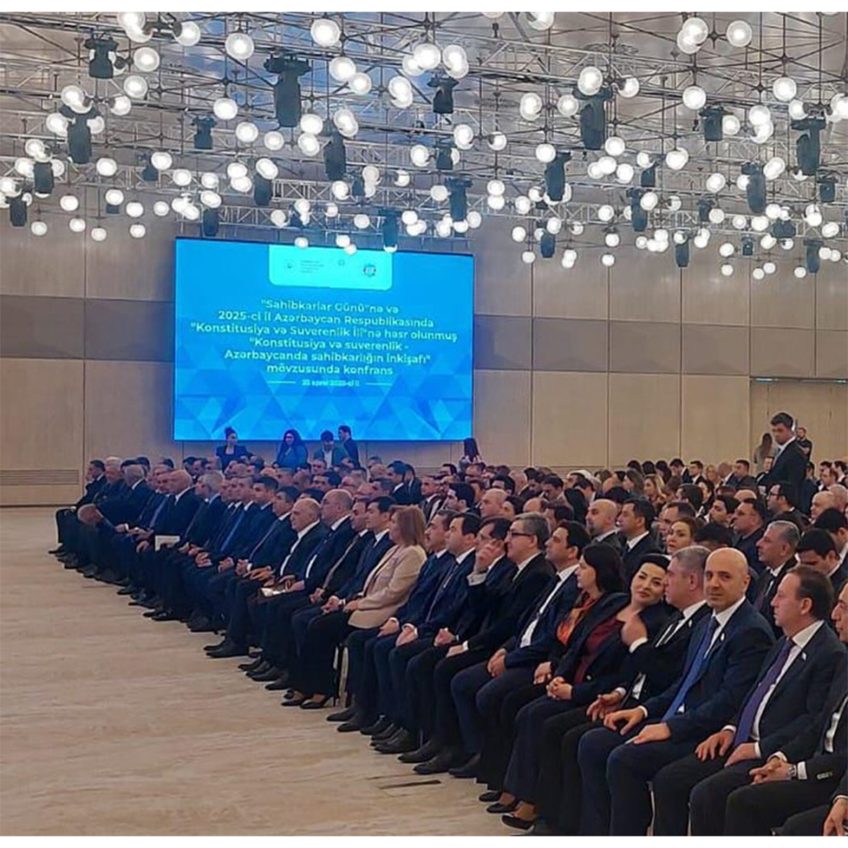 Azərbaycan Sərgi Təşkilatçıları Assosiasiyasının İdarə Heyətinin sədri Fərid Məmmədov “Konstitusiya və Suverenlik” mövzusunda keçirilən konfransda iştirak etdi